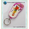 soft PVC keychain/key chain climbing hook/slipper acrylic keychain